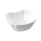 image of CAC China SLB-7 RCN Specialty Salad Bowl, 38 oz., 6-3/4" Square Porcelain, Super White – 1 Dozen