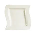 image of CAC China SOH-3 Soho Soup Plate, 12oz, 8-1/2" Square, White Stoneware, Dishwasher Safe – 1 Dozen
