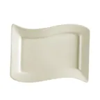 image of CAC China SOH-51 Soho Platter – 15-1/2" L x 10-1/2" W x 1-3/4" H Rect. White Ceramic - Dozen