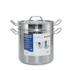 image of CAC China SPDB-12S Boiler, 12 Qt, 10-1/4" x 9-1/4", 8-1/2", Steel Induction Ready, Tri‑Ply - Set