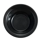 image of CAC China TG-10-BLK Tango Grapefruit Bowl, 13 Oz., 6-5/8" Dia. x 2" H, Porcelain, Black - Dozen