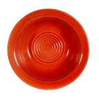image of CAC China TG-10-R Grapefruit Bowl, 13 oz, 6-5/8" dia x 2" H, Round, Porcelain, Red - Dozen
