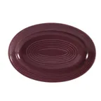 image of CAC China TG-12-PLM Platter 10-5/8" L × 7-3/4" W × 1-1/8" H, Porcelain, Plum, Dishwasher Safe-1 Dozen