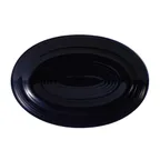image of CAC China TG-13-CBU Tango Platter, 11-3/4" x 8" x 1-1/4", Embossed, Porcelain, Cobalt Blue - Dozen