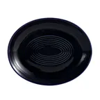 image of CAC China TG-14C-CBU Platter, 12-3/4" L x 10-1/4" W x 1-1/2" H, Coupe Rim, Cobalt Blue - Dozen