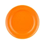 image of CAC China TG-6-TNG Tango Plate – 6-1/2" x 7/8" Round, Embossed Rim, Porcelain, Tangerine – 1 Dozen
