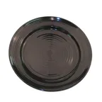 image of CACChina TG-7-BLK Tango Plate, 7-1/2" Dia. x 1" H, Round, Embossed Rim, Porcelain, Black - Dozen