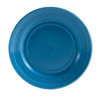 image of CACChina TG-7-PCK Tango 7-1/2" Porcelain, Peacock, Embossed Rim, Dishwasher/Oven Safe - Dozen