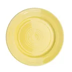 image of CAC China TG-7-SFL Tango Plate, 7-1/2" Dia. x 1" H, Round, Embossed, Porcelain, Sunflower, 1 Dozen