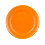 image of CAC China TG-7-TNG Tango Plate – 7-1/2" Dia., 1" H, Round, Embossed Rim, Tangerine Porcelain – 1 Dozen