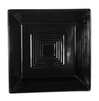 image of CAC China TG-B6-BLK Tango Bowl, 15 Oz, 6" Square Porcelain, Black, Dishwasher/Oven/Microwave - Dozen