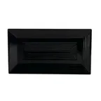 image of CAC China TG-RT13-BLK Platter, 11-5/8" L x 6-3/8" W x 1" H, Porcelain Black - Dozen