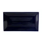 image of CACChina TG-RT13-CBU - Tango Rectangular Platter 11-5/8" x 6-3/8" x 1", Blue Porcelain - Dozen