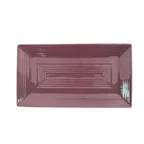 image of CAC China TG-RT13-PLM Platter, 11-5/8"L x 6-3/8"W x 1"H, Rectangular Rim, Porcelain, Plum - Dozen