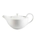 image of CACChina TGO-TP Tango Teapot, 32 Oz, 8-1/2"L x 5-1/2"W x 4-1/4"H, White Porcelain, Lid - Dozen