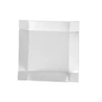 image of CAC China TMS-6 Times Square Plate, 6" x 6" x 0.75", White Porcelain, Oven Safe - Dozen