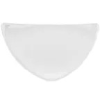 image of CAC China TRG-16 Festiware Plate, 10-1/2" x 10-1/2" x 1-1/8", Triangular, White Porcelain - Dozen