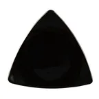image of CAC China TRG-7-BLK Festiware Triangular Plate, 7" x 7" x 0.75", Black Ceramic, 1 Dozen