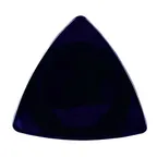 image of CAC China TRG-7-BLU Triangular Blue Ceramic Plate 7" x 7" x 0.75", Dishwasher/Oven/Microwave -1 Dozen