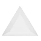 image of CAC China TUP-21 Triumph Plate, 12" L x 12" W x 1-1/4" H Porcelain White Dishwasher Safe - Dozen
