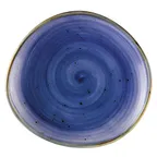 image of CACChina TUS-8-BLU Plate 8-1/4" x 7-3/4", Porcelain Starry Blue, Dishwasher/Oven Safe - Dozen