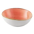 image of CAC China TUS-B6-CRL Coral Soup Bowl, 13 oz., 6" x 5-3/8" x 2-3/8", Porcelain, Dishwasher - Dozen