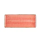 image of CAC China TUS-RT41-CRL Platter, 14" x 6" x 1/2" H, Porcelain Coral, Rectangular Edge - Dozen