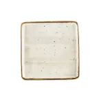 image of CACChina TUS-SQ6-BGE - Desert Beige 6"x6" Porcelain Plate, Oven Microwave Dishwasher Safe - Dozen