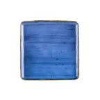 image of CACChina TUS-SQ8-BLU Starry Blue Porcelain Plate 8-1/4" x 8-1/4" x 1/2" Dishwasher Safe - Dozen