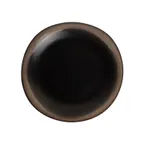image of CAC China VEN-21 Venus Plate - 12" Round China, Midnight Black/Desert Beige - Dozen