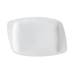 image of CAC China WH-13 White Porcelain Platter, Rectangular 11-3/4" L x 8" W x 3/4" H, Oven Safe - Dozen
