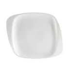 image of CAC China WH-20 White Pearl Square Plate, 11-1/2" L x 10" W x 3/4" H, Dishwasher Safe - Dozen