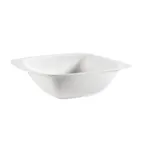 image of CAC China WH-B10 White Pearl Square Bowl, 36 oz (9-3/4" L × 8-1/2" W × 2-3/4" H),Porcelain - Dozen