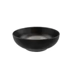 image of CAC China XBRW-BL6 Brunswick Bowl, 15oz, 5-1/2" Dia x 2-1/8" H, Matte Black, Serving, China, 1 Dozen