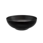 image of CACChina XBRW-BL9 Brunswick Bowl, 55oz, 8-1/2" Dia × 3" H, Matte Black, Round, Low, China - Dozen