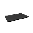 image of CACChina XCLD-RT12 Cloud Platter – 10"W x 6-7/8"D x 1"H, Matte Black China Curved Med Rim – 1 Dozen