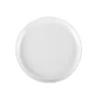 image of CAC China XCOP-20-W Plate, 11-1/2" Dia. x 1" H, Round Coupe, Curved Edge, White Porcelain - Dozen