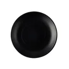 image of CAC China XCTN-C20 Plate – 11" Dia., 1-1/4" H, Round Coupe, Matt Black Porcelain – 1 Dozen