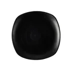 image of CAC China XCTN-Q8C Centennial Square Plate 9" Dia. 1-1/4" H, Matte Black Porcelain – 1 Dozen