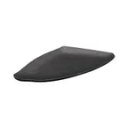 image of CACChina XDUK-T12 Plate – 12"W×7-1/8"D×1-1/8"H, Triangular Matte Black China, Edge, Rim – 1 Dozen