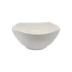 image of CAC China XSHL-Q8B Seashell Bowl, 40oz, 7-1/2"W x 7-1/2"D x 3-3/8"H, Square White China - Dozen