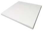 image of JustChair JA-ISOTT-2828-PWH - Isotop® Square Table Top 28" x 28", White, 1-3/8" Drop Edge, Quick Ship