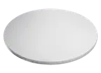 image of JustChair JA-ISOTT-36R-PWH - Isotop Round Table Top, 36" Dia., Pearl White, 1-3/8" Drop Edge, Quick Ship