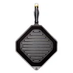 image of Lodge G10-10001 Finex Grillet Pan, 10" Square Cast Iron Grill, 3¼" H x 18¼" OAL, Induction Ready