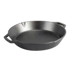 image of Lodge L12SKL Cast Iron Griddle Plate, 13-1/4" Dual Handle, Induction Ready, PFOA/PTFE Free