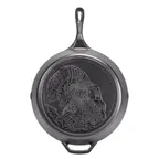 image of Lodge L12SKWLTKY Wildlife Skillet – 13-4/5" Dia. x 2-4/5" H, Cast Iron, Induction, Turkey Design
