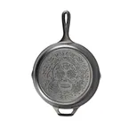 image of Lodge L8SKFLAG Skillet - 10-11/16" Round Cast Iron Grill Plate, 2-1/10" High, American Flag Design