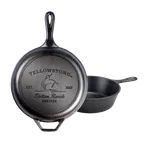 image of Lodge LCCYW – 3.2 Qt Cast Iron Skillet, 10-4/5" Dia x 4" H, Helper Handle, Induction Ready, USA Made