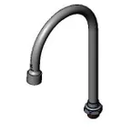 image of T&S Brass 133X-LAM-VR Nozzle, Swivel, 10-5/16"H, 5-3/4" Spread, Gooseneck