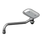 image of T&S Brass 162X Nozzle Assembly, Swivel, 12-1/16" Long, Standard